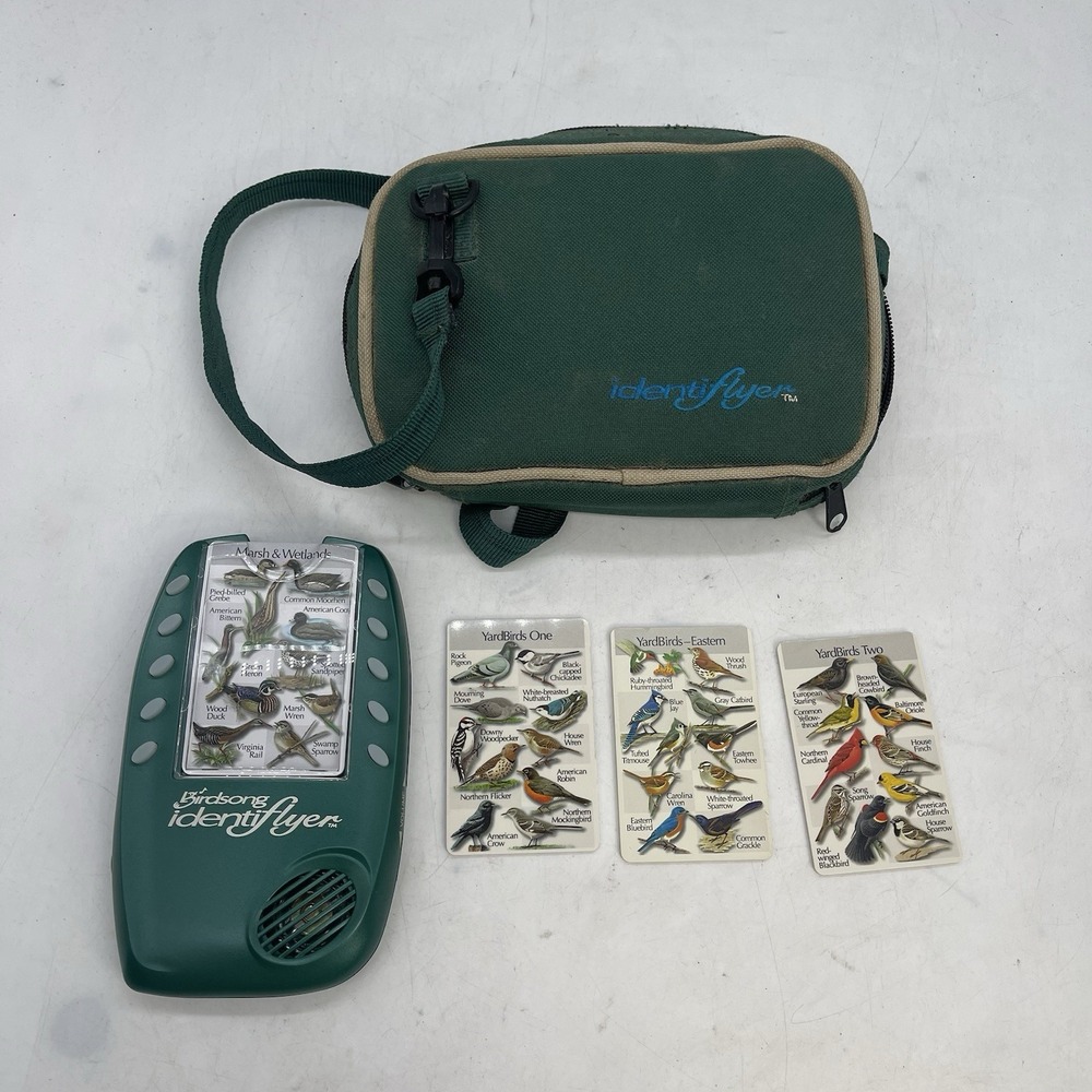 Birdsong Identiflyer Handheld Audio Dictionary & 4 Cards - Tested Works